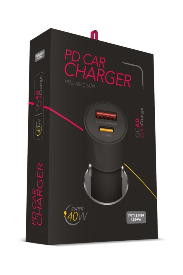 Powerway Güvenli ve Hızlı Şarj - Usb Çıkışlı Araç Şarj Aleti Çakmaklık