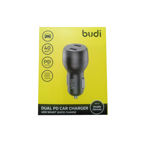 Budi CC108RB 40W Çift PD Araç Şarj Cihazı