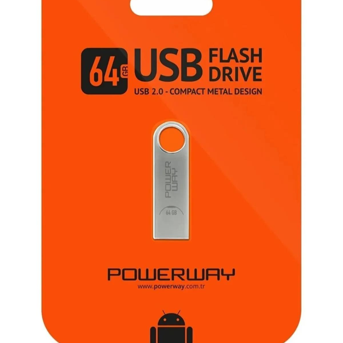 Powerway 64 Gb Metal Flash Bellek Metal Tasarım Usb Bellek The Latest Tecnology