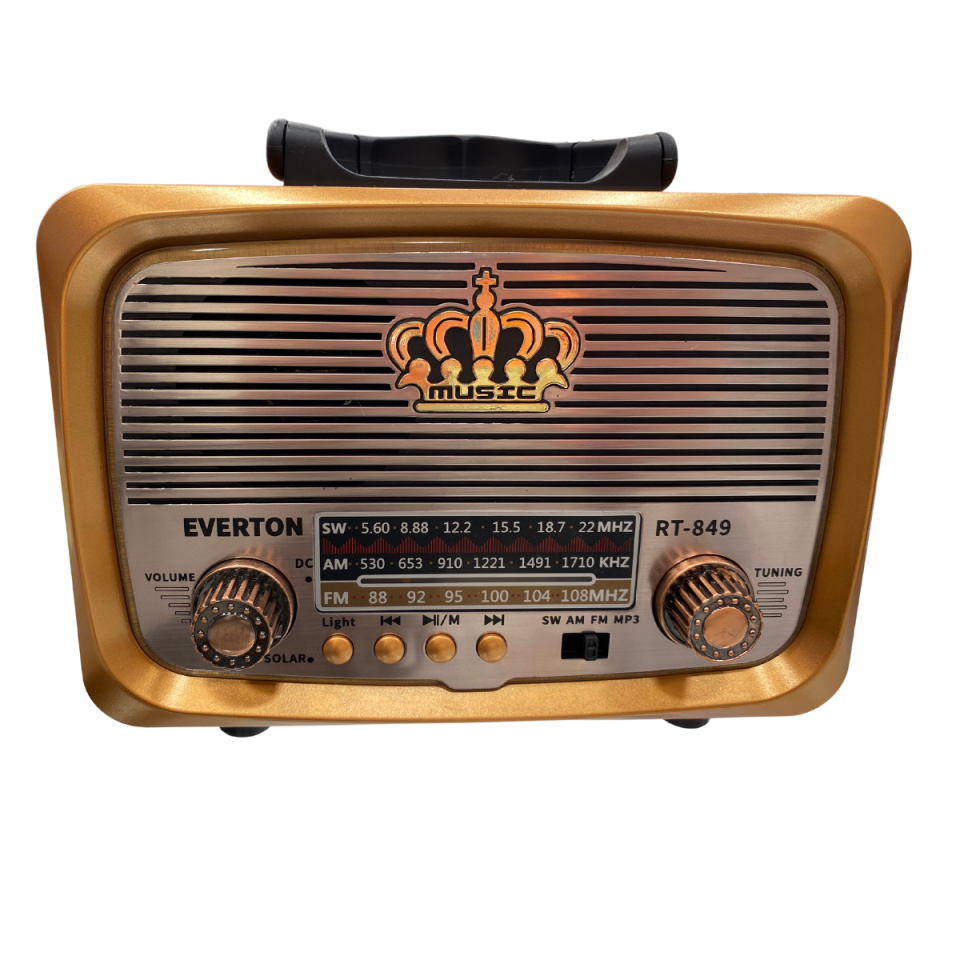 Nostalji Radyo,  Retro Tasarım Bluetooth Bağlantı Özelliği  Taşınabilir Radyo