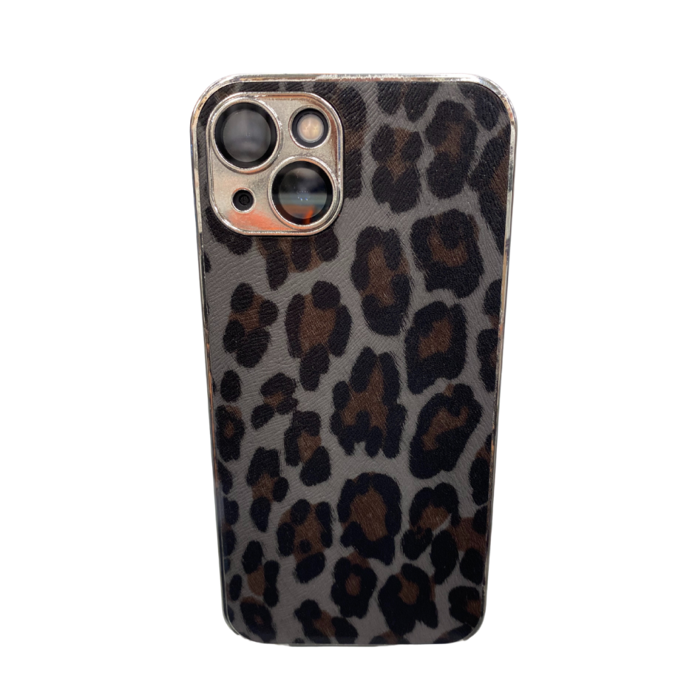 İPhone 13 /14 Uyumlu Leopar Desenli Lens Korumalı iPhone Kılıfı